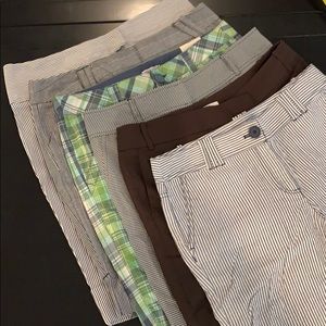 6 Bermuda Shorts Loft INC Aeropostale EUC 8/8P